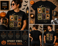 Vintage Halloween Postage Stamp Shirt – Retro Ghost Pumpkin Cat Witchy Graphic Tee
