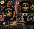 Pig Missiles & Freedom Patriotic Hot Dog Eagle T-Shirt | Funny 4th of July American Graphic Tee
