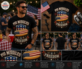 Pig Missiles & Freedom Patriotic Hot Dog T-Shirt – Funny 4th of July BBQ American Flag Tee