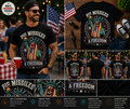 Pig Missiles & Freedom Statue of Liberty Hot Dog T-Shirt – Funny Patriotic 4th of July Tee
