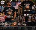 Pig Missiles & Freedom Patriotic BBQ Hot Dog T-Shirt – Funny 4th of July Grilling Tee