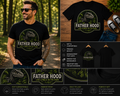 Fatherhood Like a Walk in the Park Velociraptor Dad Shirt – Funny Dinosaur Father’s Day Graphic Tee