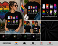 You Are All Safe With Me Cat Pride Shirt – Cute Inclusive Cats LGBTQ Ally T-Shirt, Rainbow Cat Lover Graphic Tee