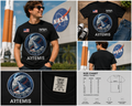 NASA Artemis Mission Patch T-Shirt – Moon Exploration Space Program Graphic Tee