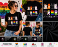 You Are All Safe With Me Cute Cats LGBTQ Pride Support T-Shirt | Inclusive Cat Lover Gift Tee