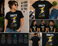 Salty Liberal Witch Funny Feminist Graphic T-Shirt – Radicalized by Basic Decency Tee