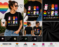 You Are All Safe With Me Cute Rainbow Cats LGBTQ Pride Ally T-Shirt | Inclusive Cat Lover Graphic Tee