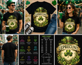 Leprecunt Funny St. Patrick’s Day Shamrock Graphic T-Shirt