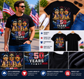 Golden Retriever USA 250 Years 1776–2026 Patriotic 4th of July Dog Lover T-Shirt