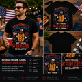 Democracy’s Collapsin’ But These Weiners Be Slappin’ Funny Patriotic Hot Dog 4th of July Graphic T-Shirt