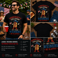 Democracy’s Collapsin’ But These Weiners Be Slappin’ Funny Patriotic Hot Dog 4th of July T-Shirt