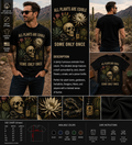 All Plants Are Edible Some Only Once Funny Cactus Skull T-Shirt – Dark Botanical Desert Graphic Tee